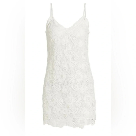 RAG & BONE Aleah Crochet V Neck Mini Dress - Picture 5 of 9